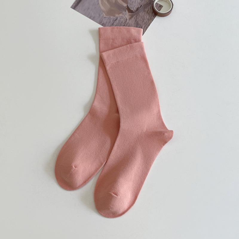 

Женские весенне-осенние бесшовные носки-гольфы с антипотовым эффектом и широким раструбом 1 pair розовый