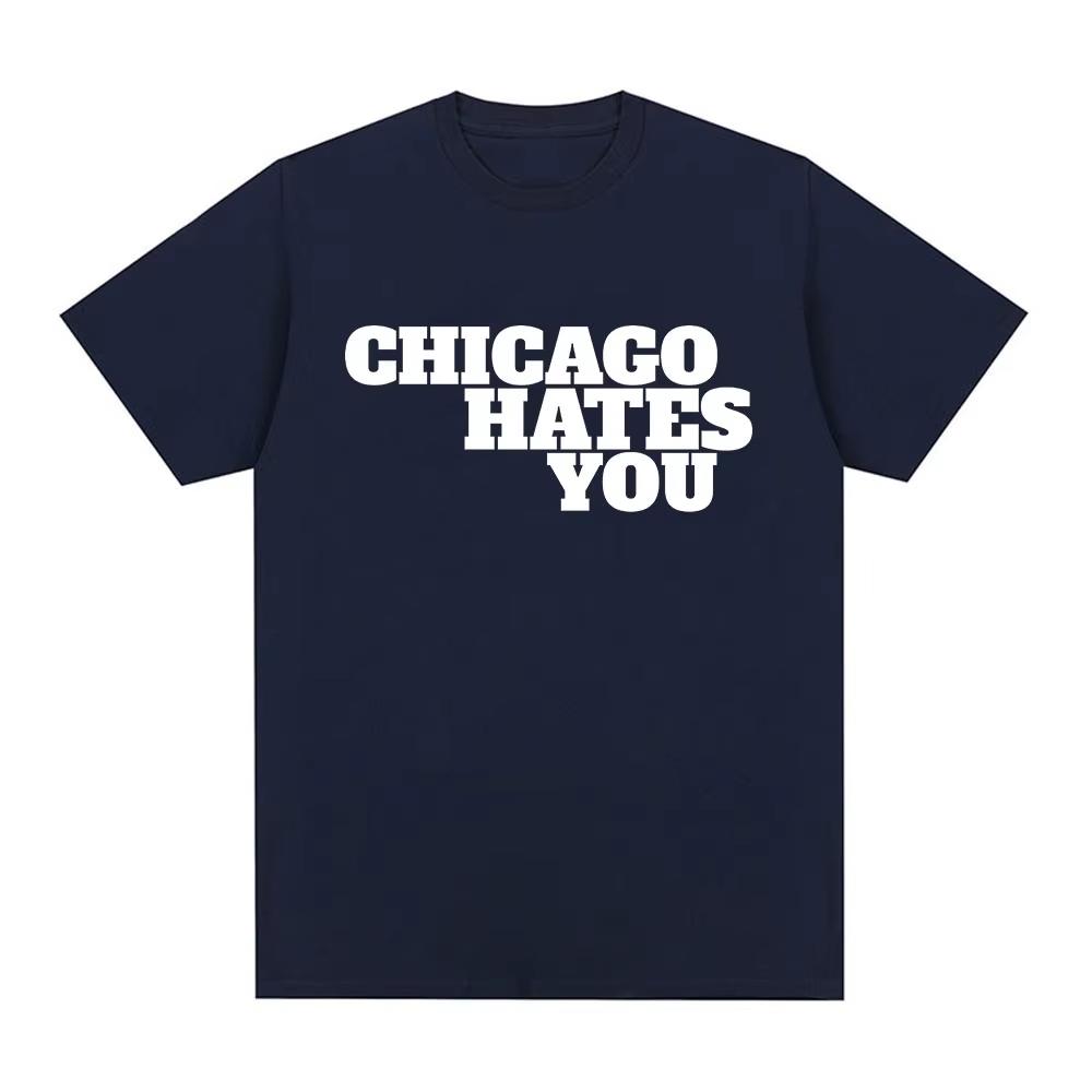 Men Fashion Hip Hop Oversized T Shirt Casual Cotton Short Sleeve Tshirts Rapper Chief Keef Chicago Hates You Same Style Tshirt