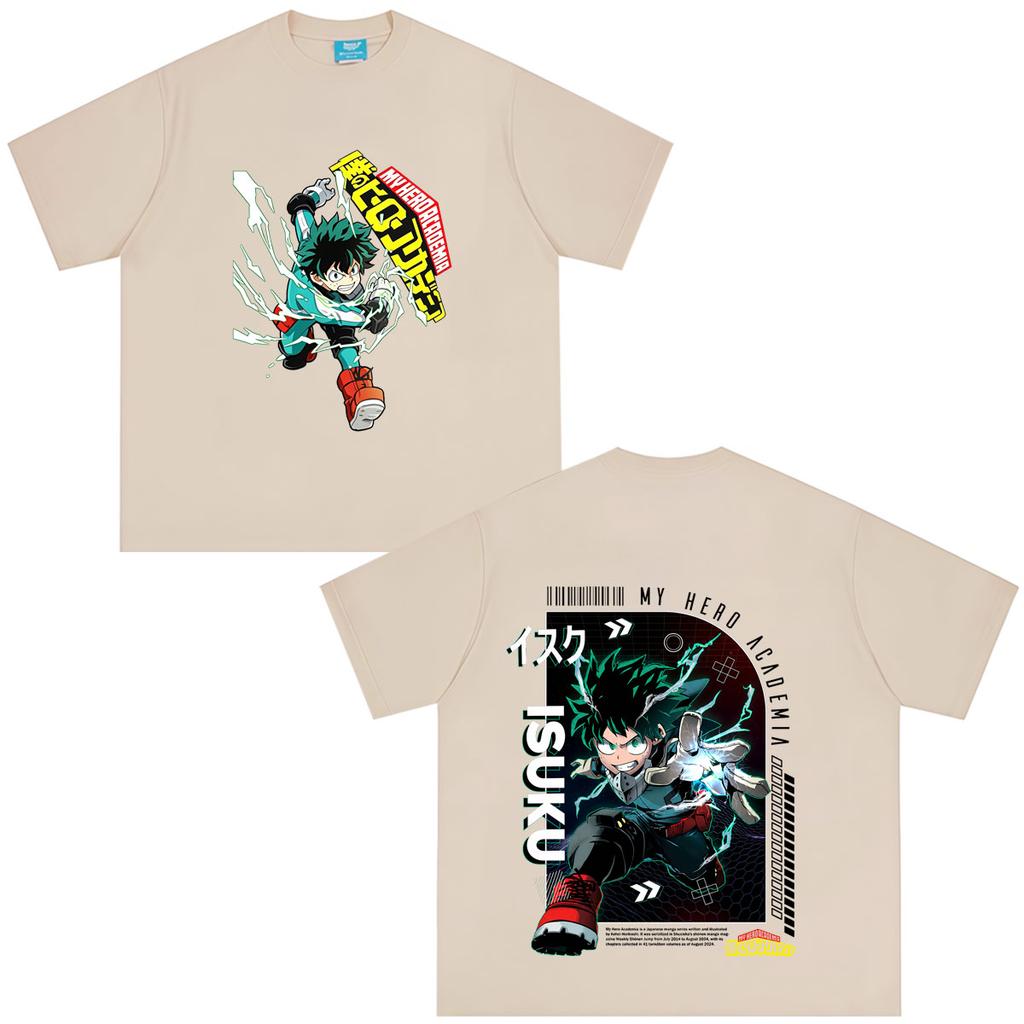 Japanese Anime My Hero Academia Midoriya Izuku Deku T Shirts Unisex Unisex Clothing Fashion Casual Short Sleeve Tshirts Streetwear