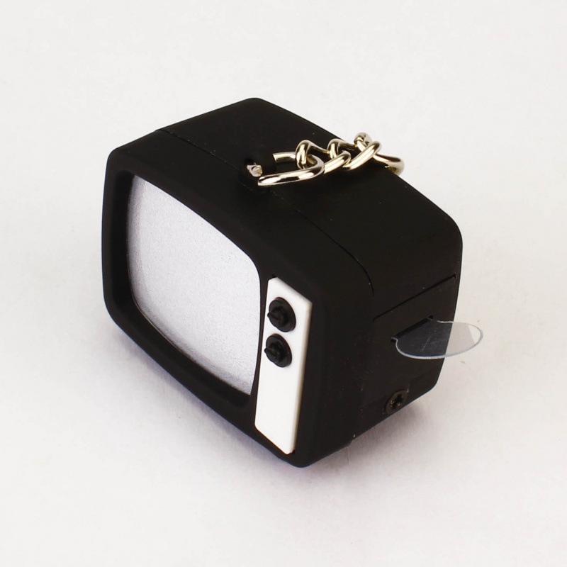 LED Luminous TV Keychain Toy with Screen Change Feature