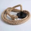 Industrial Vintage Hemp Rope Pendant Lights Attic Personality Indoor Lightings For Loft/Living Room/Bar Pendant Chandelier