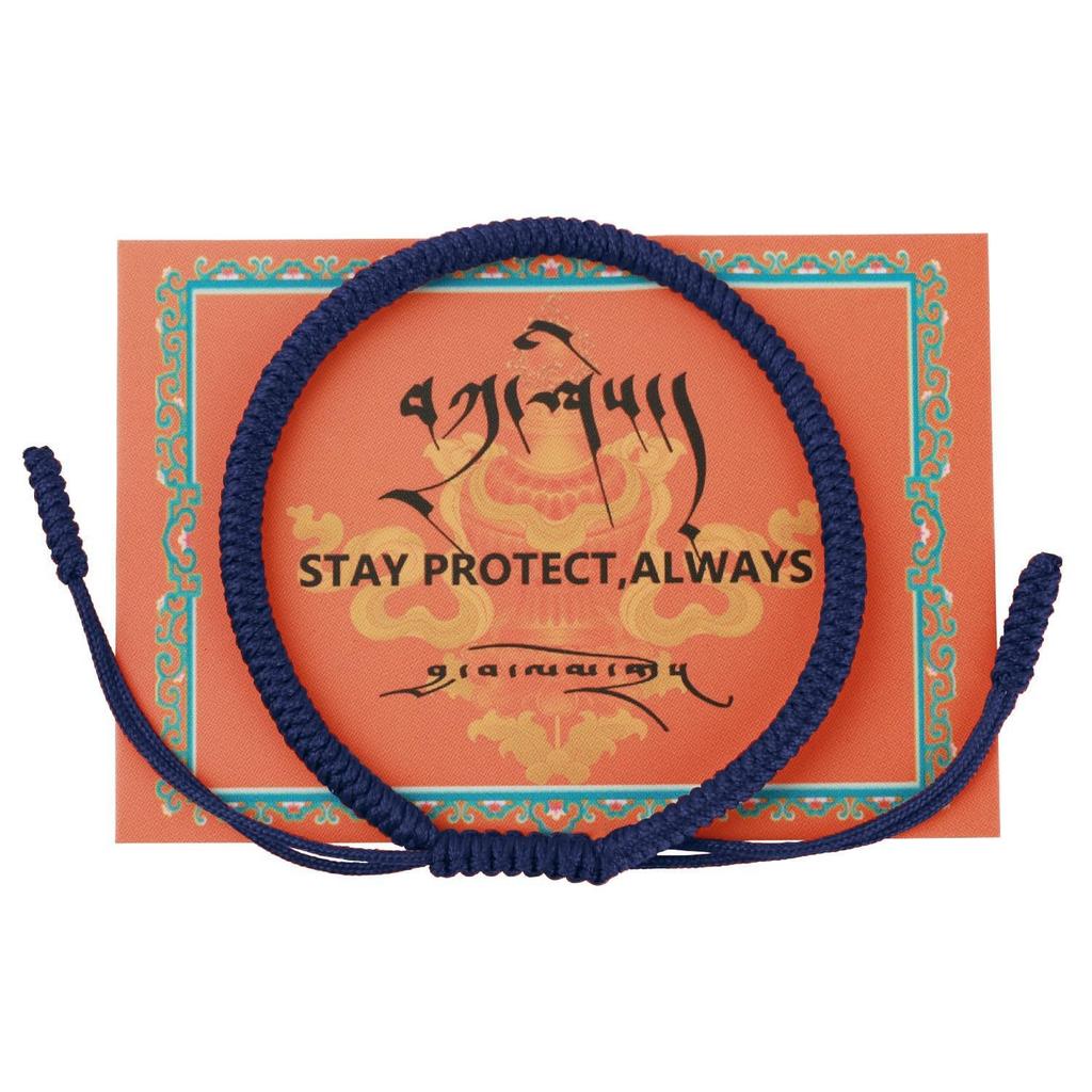 Diamond knot braided hand rope Adjustable monk body protection hand rope Xizang lucky blessing red braided hand rope