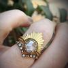 Three Heroes 2024 Trendy European & American Engagement Rings with Cubic Zirconia