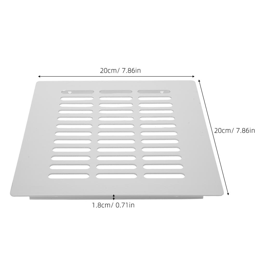 Schranklüftungsgitter Aluminiumlegierung Quadratische Luftauslassabdeckung Für Küche Schrank Schuhschrank Badezimmer Kleiderschrank Abluft