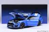 AUTOart 1/18 Scale Ford Mustang Shelby GT500 (Blue/White Stripes) Finished Product 73094