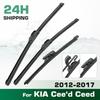 For KIA Cee'd Ceed 2012-2017 2013 2014 2015 2016 Wiper Front&Rear Wiper Blades Windshield Windscreen Window Brushes 26"+14"+12