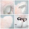 Japanese Sweet Winter Hat For Women Y2k Style Cat Ear Hat Lolita Earmuffs Cap Outdoor Warm Ear Protection Cap Costume Party Hat