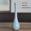 Vaso Ceramica Blu Zen - Mini Composizione Floreale, Ornamento per Soggiorno, Portafiori Secchi, Decorazione Floreale Arte Cerimonia del Tè Giapponese.