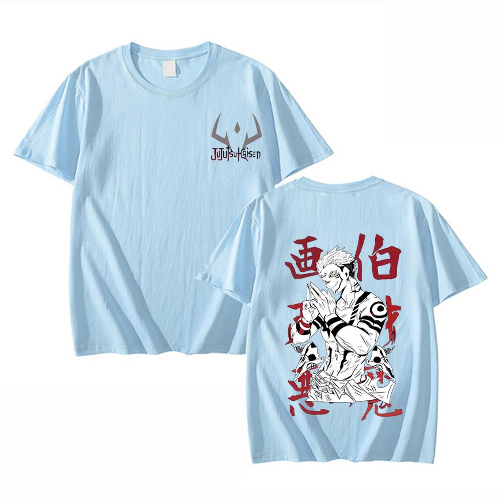 Jujutsu Kaisen T Shirt Anime Itadori Yuji Summer T-shirt Men Casual High Quality Cotton Clothing Fashion