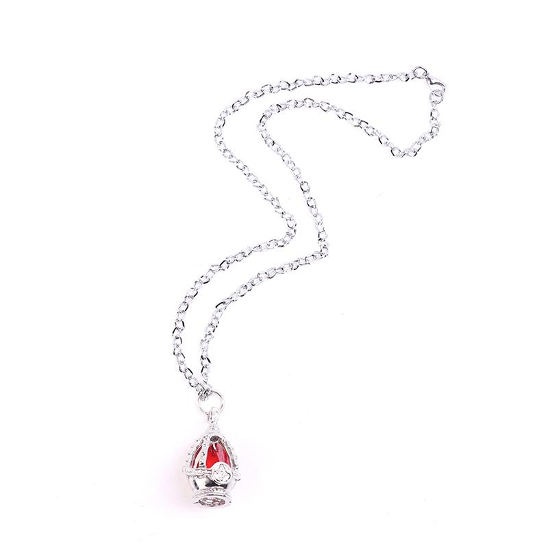2Pcs/Set Anime Magica Cosplay Gem Necklace Pendant Ring Set Gift Party Prop