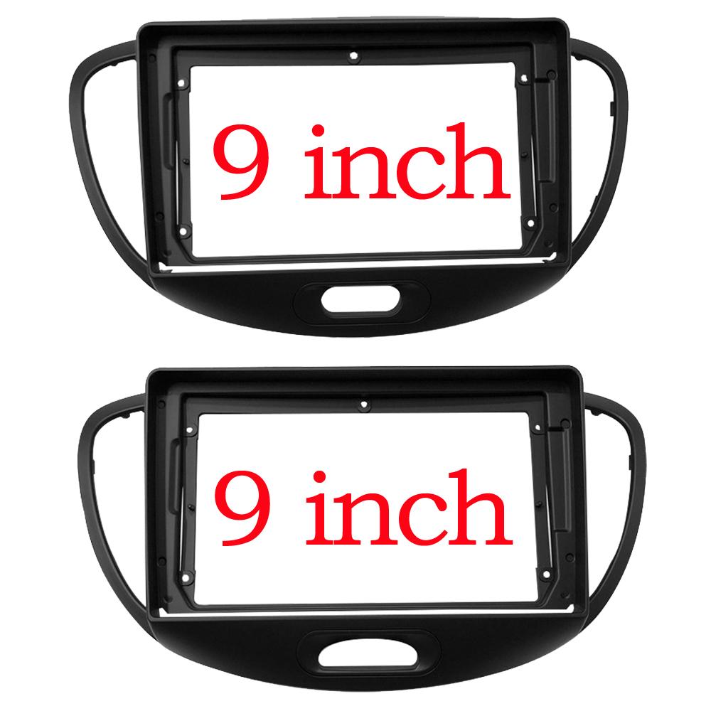 

BYNCG 2 Din 9-дюймовый автомобильный радиоприемник PC ABS пластиковая рамка панели и кабель для HYUNDAI I10 2008~2011 комплект для крепления на приборной панели