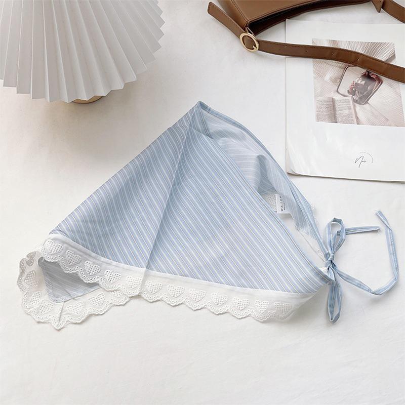 Kvinner Blonder Trekantskjerf Søte Jenter Solskjermingsskjerf Vår Sommer Fransk Strandstil Hårbånd Vintage Kvinne Dame Muslimsk Hijab
