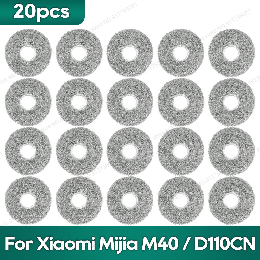 Compatible for Xiaomi Mijia M40 / D110CN Accessories Main Brush Filter Mop Cloth Dust Bag Replacement Parts