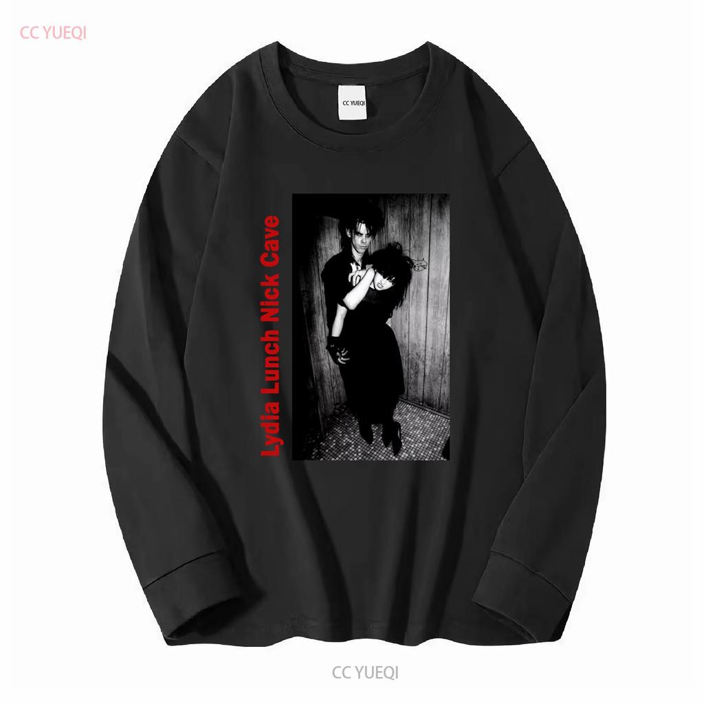 Lydia Lunch And Nick Cave T Shirt Black S 5XL QQ1324 vintage Washed Stylish Slightly homme Comfortable Stretched Casual