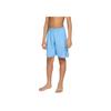 Solid Color Mid Waist Straight Leg Shorts Kids Shorts University-Blue NESSF803-438