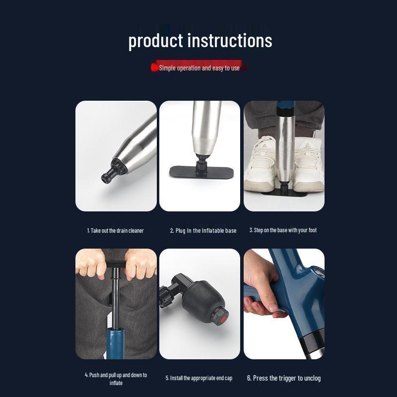 Universal Air Pressure Toilet & Drain Unblocker