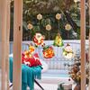 Christmas Hanging Lights LED Window Lights With Suction Cup Battery Powered LED Christmas Window Lamp Elk Snowmen Xmas Tree Shaped Light for Christma