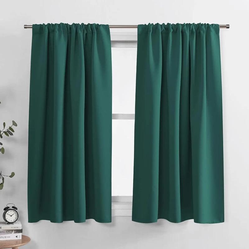 Full Shading and Sun Protection Blackout Curtains 1panel Solid Color Thicker Curtains Balckout Curtain Outdoor Curtains