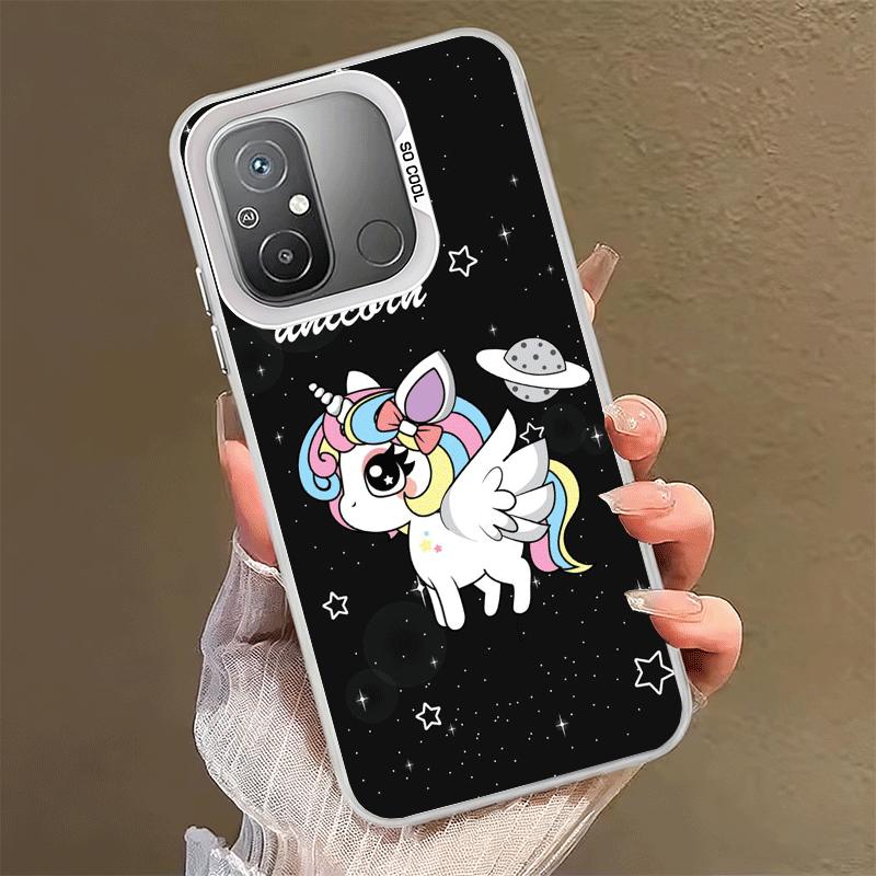 Pink Unicorn Rainbow Shockproof Phone Case for Xiaomi Poco X7 X6 X5 X3 Pro F7 Ultra M8 Redmi 15C 15 14C 13C 12C 10C 13 12 10