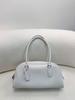 2026 Premium Cowhide Row Series Bowling Handbag, Large Capacity Commuting Shoulder Bag