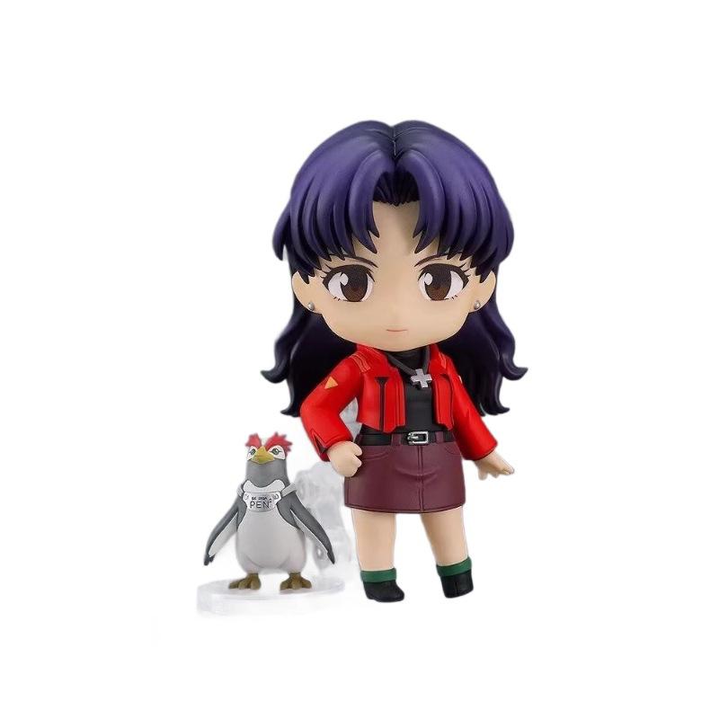 2333 Q Version Anime Katsuragi Misato Figures Girls Movable Model Doll Set Toy Desktop Collection Gift Regular Version