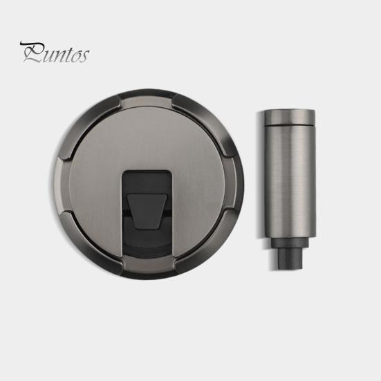 Magnetischer Türstopper, kein Bohren, geräuschloser Bodentürstopper mit Schrauben, selbstklebend, verstellbarer mechanischer magnetischer Türstopper für die Sicherheit zu Hause