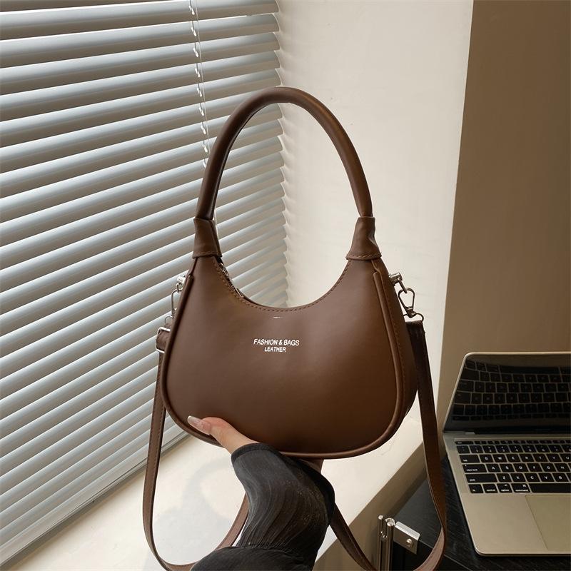 New Portable Crescent Bag Women's Fashion Sense Armpit Bag Casual Simple Commuter Shoulder Women's Bag