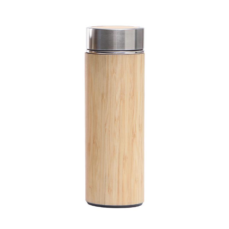 Creative Portable Bamboo Travel Coffee Mug - Vacuum Insulated