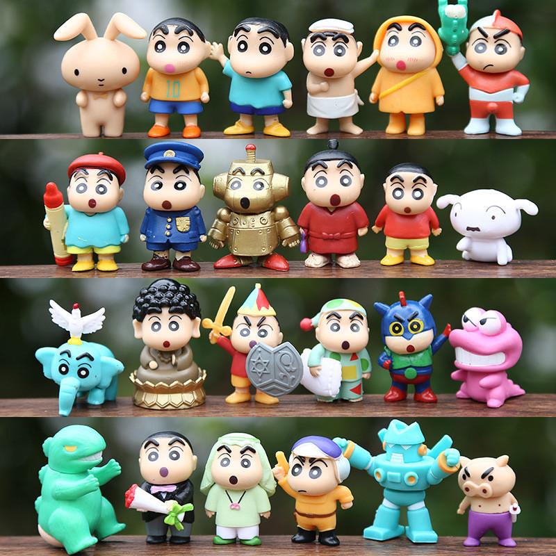 Cute Pvc Mini Shin Doll Cartoon Boy Perfect For Desk And Car Decoration