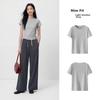 Semir Cooling Short Sleeve T-Shirt Women Summer Slim Fit Regular Shoulder Crew Neck Top 2026 Pullover