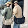 Japanese large-capacity messenger bag women's daily commuting class casual versatile lightweight canvas bag college student book