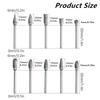 10pcs Carbide Burr Set, Hard Alloy Tungsten Steel Double Cut Rotary File Milling Cutter Head, Woodworking Grinding Carvin