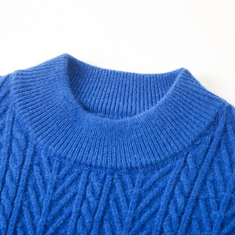 Men's Elastic Autumn and Winter Slim-fitting Thickened Sweater Turtleneck Knitted Sweater