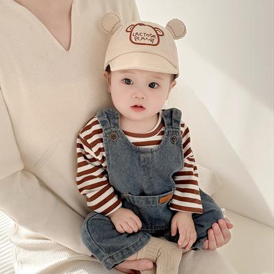 Babyhut Frühling und Herbst Dünn Niedliche Baseballkappe Koreanische Version Männer und Frauen Säugling Sonnenschutz Sommer Baseballkappe