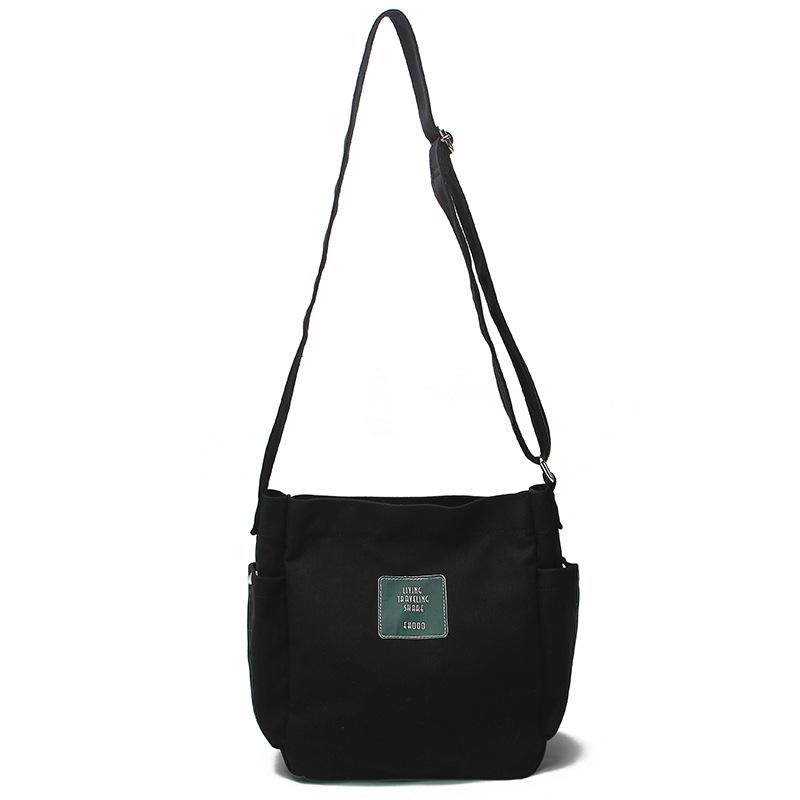 Spring And Summer Bags Casual Canvas Bags Shoulder Bags College Students Class Messenger Bags