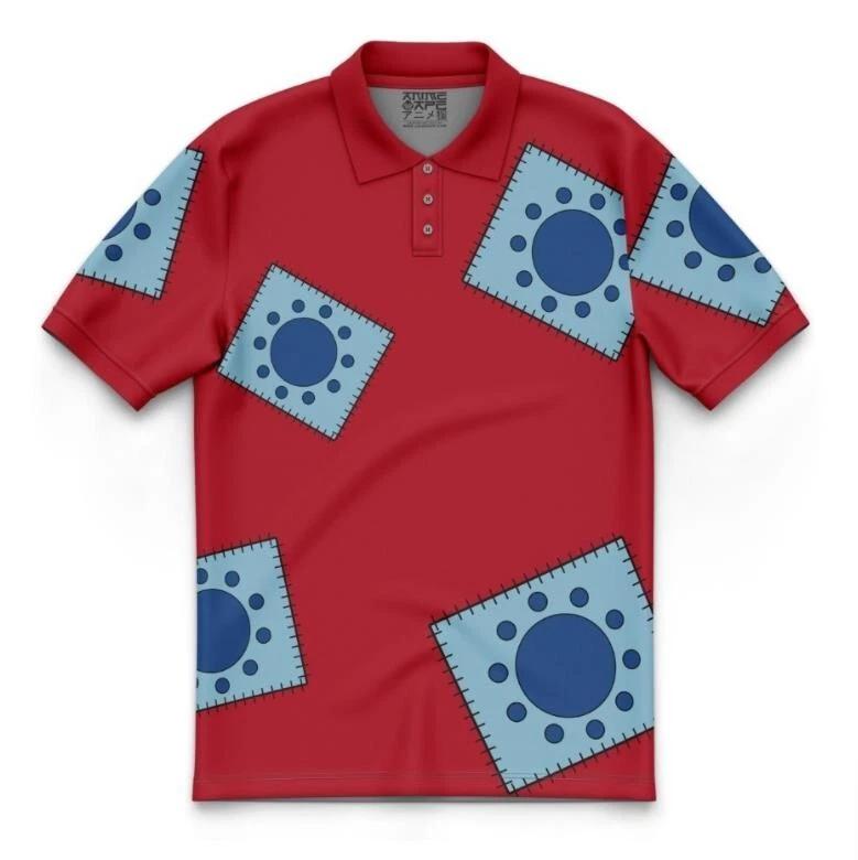 

One Piece Luffy Anime Polo Shirt Polo Shirt Tee Costumes Polyester Unisex S