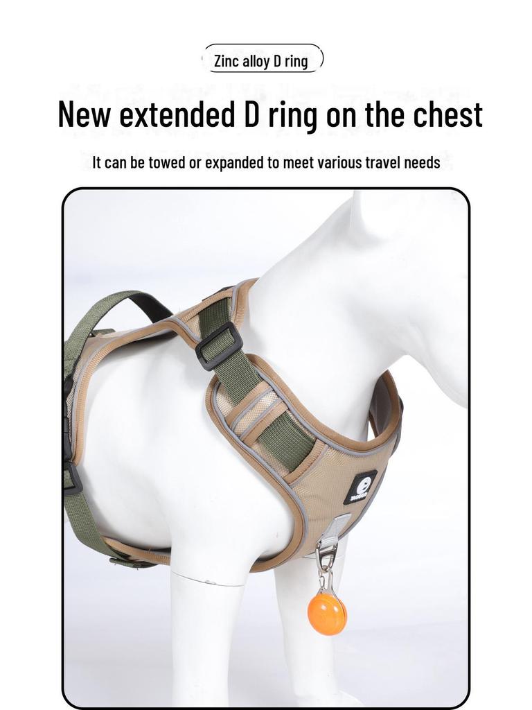 Explosion-Proof Cross-Border Dog Leash and Harness for Medium and Large Dogs