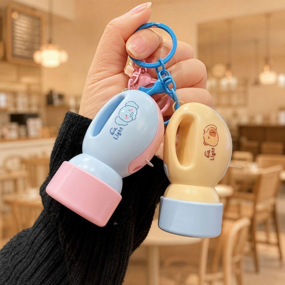 MINI Light-Up Flashlight Keychain Lightweight LED Bag Charm Night Light Pendant Key/Backpack Decor