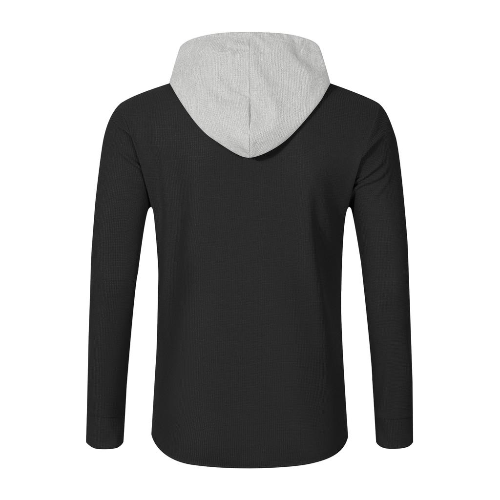 Men's Zipper Hooded Sports And Casual Loose Jacket