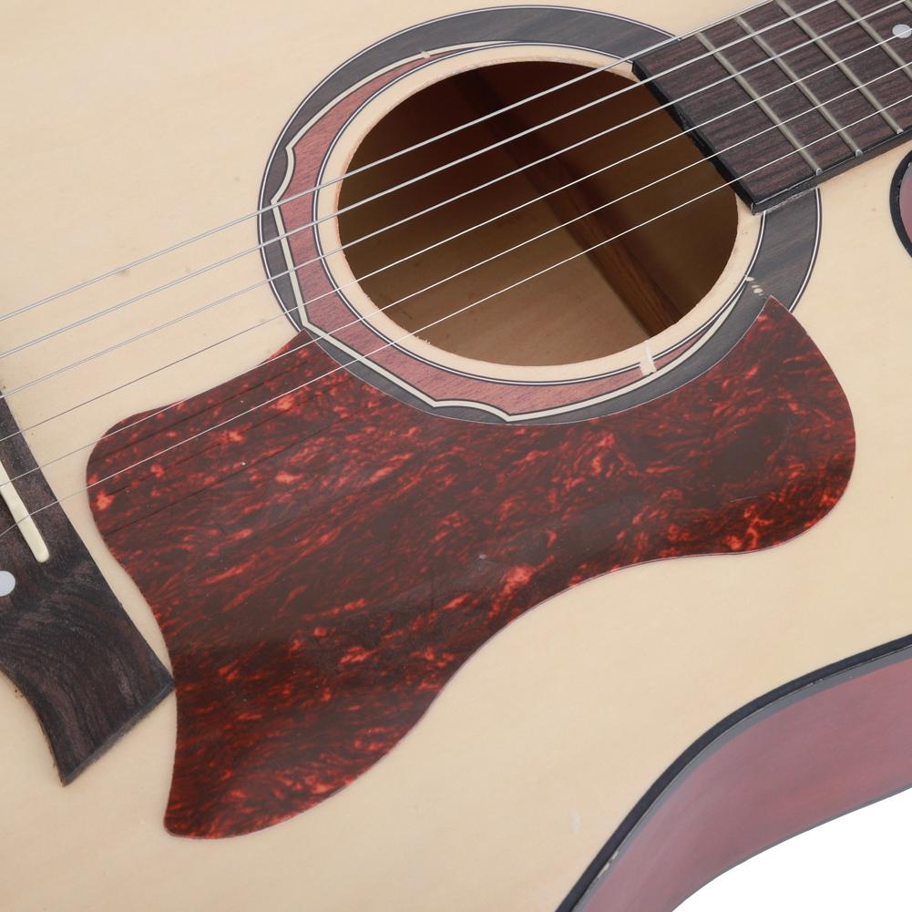 Guitar Pickguard Self Adhesive Sticker Red Tortoise Shell Duck Shape Guard  Accessories