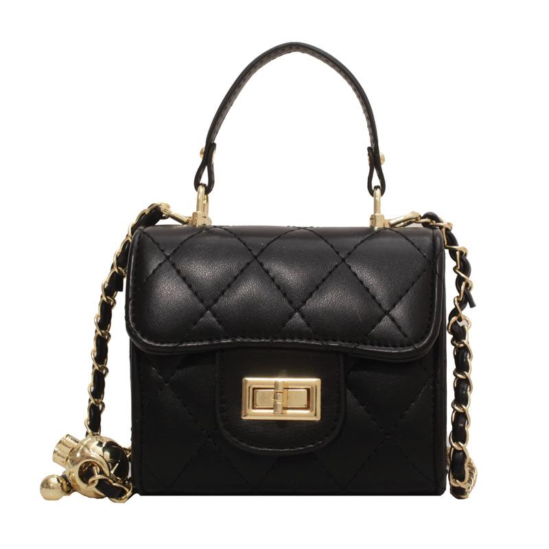 This Year's Popular Fashion, Foreign Style, Small Fragrant Style, Rhombus Chain, Portable Small Square Bag, Versatile Temperament, Commuter Messenger