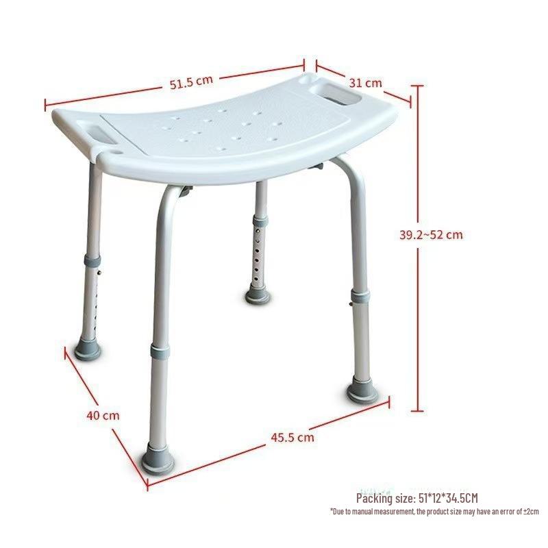 Elderly Non-Slip Bath Chair for Home: Safe and Comfortable Seat for Seniors, Disabled, and Pregnant Women
