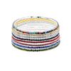 Iced Out Elastic Crystal Bracelet Jewelry Colored Bangle Fashion Single Rhinestone Bracelet  Boy