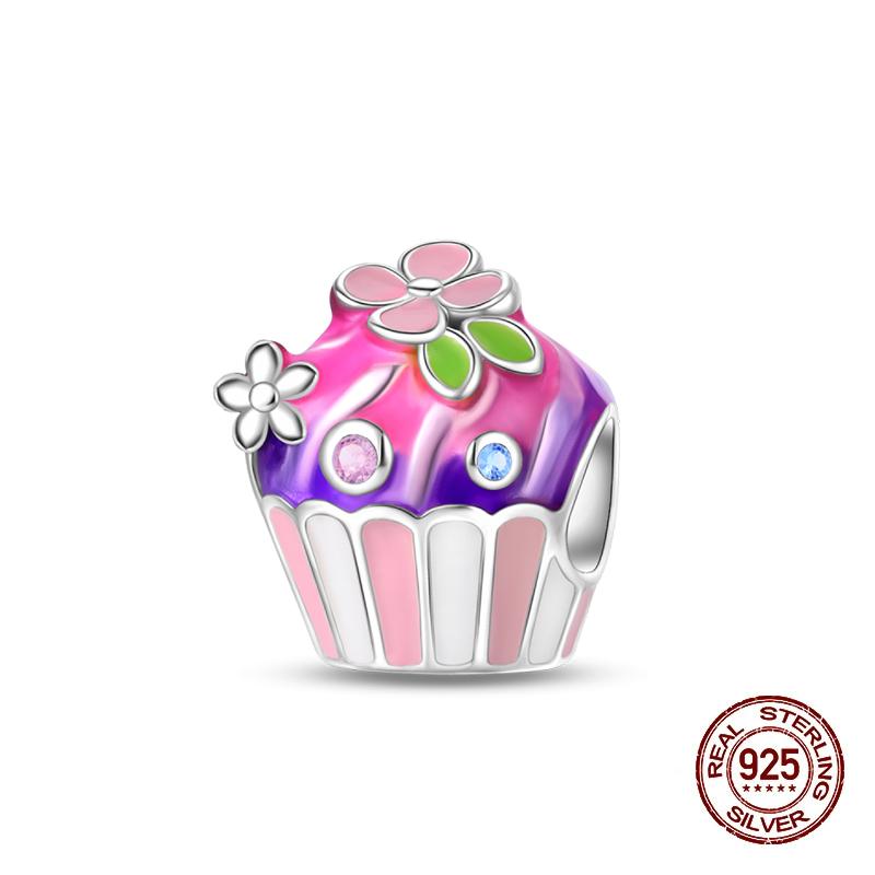 Copper Change Color Strawberry Cherry Avocado Fruit Series Charms Beads Fororiginal Bracelets Diy Birthday Jewelry Gift