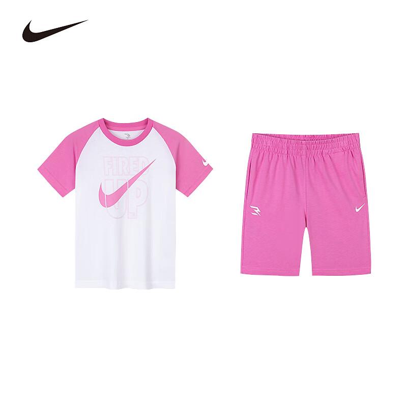 Nike Kids' Cotton Short Sleeve T-Shirt & Shorts Set