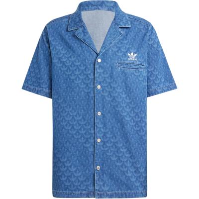 SS24 Monogram Shirt Unisex Shirts Blue IX6731