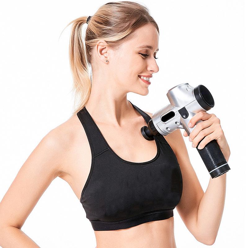 High-Frequency Touch Screen Massage Gun for Muscle Relaxation & Meridian Therapy