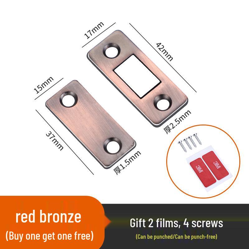 L-Shaped Magnetic Door Stopper: Invisible, Punch-Free, Thin Sheet for Sliding Doors, Drawers, and Cabinets.
