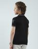 MONTE CARLO Boys's Regular Fit Printed Polo Half Sleeve T-Shirt