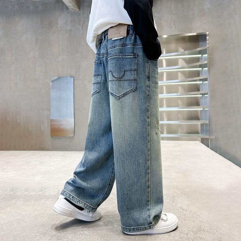 Kinderjeans Jungen Frühlingskleidung Hosen Jungenjeans Frühling und Herbst Sporthosen